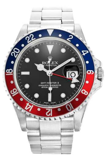 Rolex GMT-Master II Pepsi Bezel Super Clone Swiss Replica Watch Ref 16710 Red-Blue Bezel 1:1 Vintage Replica