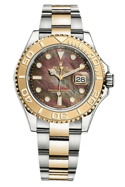Rolex Yacht-Master 40 Black Mother-of-Pearl Dial Two-Tone Everose Gold & Stainless Steel Super Clone Swiss Replica Watch Ref 16623