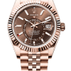 Rolex Sky-Dweller Chocolate Dial Super Clone Swiss Replica Watch Jubilee Bracelet Ref M336935-0006 Swiss 9002 Movement