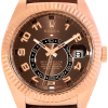 Rolex Sky-Dweller Chocolate Dial Super Clone Swiss Replica Watch Brown Leather Strap Ref 326135-L(FC) Swiss 9001 Movement