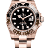 Rolex GMT Masterll Root Beer Super Clone Swiss Replica Watch 18k Rose Gold Ref 126715CHNR-3285 Swiss Movement