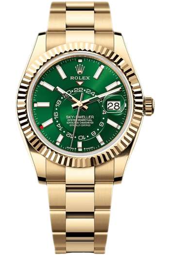 Rolex Sky-Dweller Champagne Dial Super Clone Swiss Replica Watch Oyster Bracelet Ref 336938-0007 Swiss 9002 Movement