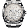 Rolex Sky-Dweller White Dial Super Clone Swiss Replica Watch Oyster Bracelet Ref 326939-72419 Swiss 9001 Movement