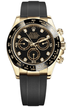 Rolex Cosmograph Daytona Super Clone Swiss Replica Watch Yellow Gold Black Dial Ref M116518LN-0038 | 4130 Swiss Movement