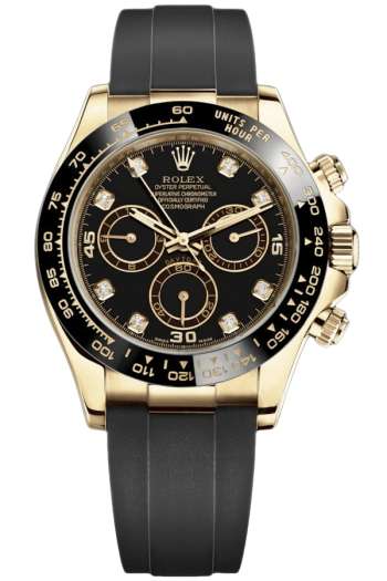 Rolex Cosmograph Daytona Super Clone Swiss Replica Watch Yellow Gold Black Dial Ref M116518LN-0038 | 4130 Swiss Movement