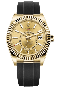 Rolex Sky-Dweller White Dial Super Clone Swiss Replica Watch Oyster Bracelet Ref M326238-0007 Swiss 9001 Movement