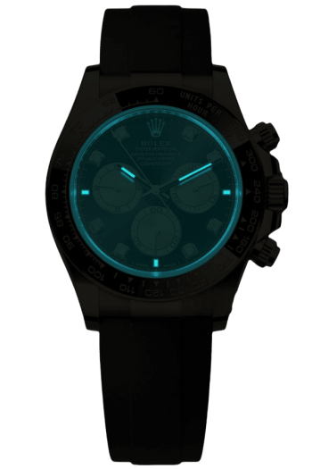 Alternative view of Rolex Daytona 40mm Super Clone Swiss Watch Yellow Gold Oysterflex Strap Paul Newman Dial Ref M126518LN-0005 4131 Swiss Movement