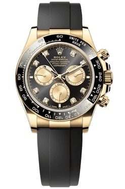Rolex Daytona 40mm Super Clone Swiss Watch Yellow Gold Oysterflex Strap Paul Newman Dial Ref M126518LN-0005 4131 Swiss Movement