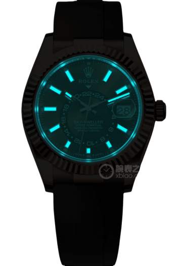 Alternative view of Rolex Sky-Dweller Chocolate Dial Super Clone Swiss Replica Watch Oysterflex Strap Ref M336235-0002 Swiss 9002 Movement