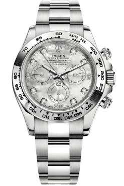 Rolex Cosmograph Daytona Super Clone Swiss Replica Watch White Gold Blue Dial Ref M116509-0064