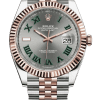 Rolex Datejust 41mm Super Clone Swiss Watch Everose Two Tone Jubilee Bracelet Chocolate Dial Ref M126331-0016-3235 Swiss Movement