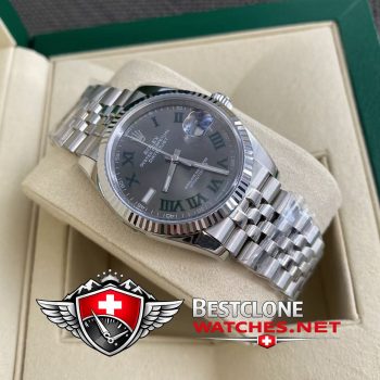 Real photos of the Rolex Datejust 36mm Ref M126234 0045 Wimbledon Super Clone Watch (1)