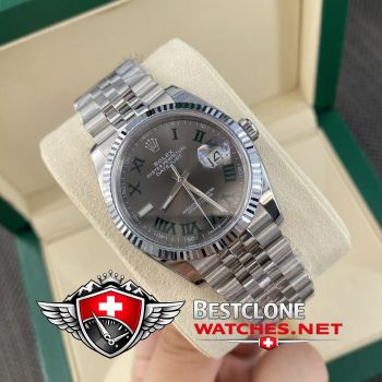 Real photos of the Rolex Datejust 36mm Ref M126234 0045 Wimbledon Super Clone Watch (2)