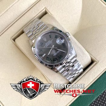 Real photos of the Rolex Datejust 36mm Ref M126234 0045 Wimbledon Super Clone Watch (4)