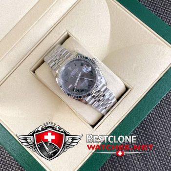 Real photos of the Rolex Datejust 36mm Ref M126234 0045 Wimbledon Super Clone Watch (5)