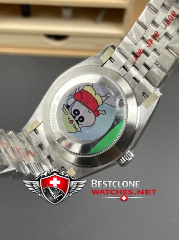 Real photos of the Rolex Datejust 41mm Black Dial Ref 126334 Super Clone Watch (10)