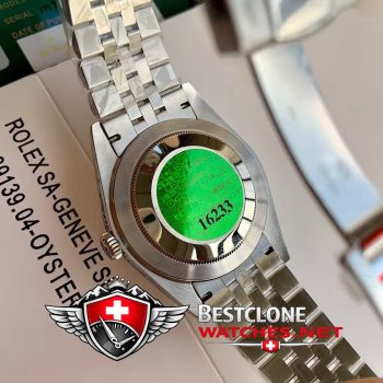 Real photos of the Rolex Datejust 41mm Ref M126334 3235 Silver Dial Super Clone Watch (1)