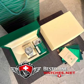 Real photos of the Rolex Datejust 41mm Ref M126334 3235 Silver Dial Super Clone Watch (4)