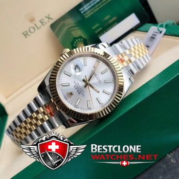 Real photos of the Rolex Datejust 41mm Ref m126333 Silver Dial Super Clone Watch (2)