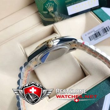 Real photos of the Rolex Datejust 41mm Ref m126333 Silver Dial Super Clone Watch (8)