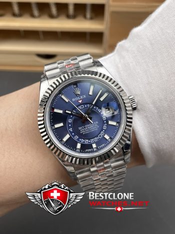 Replica Rolex Sky Dweller On Wrist Shot (Wearing Experience)