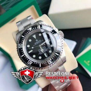 Rolex DEEPSEA 44mm Black Dial Ref. m126067 0001 Super Clone Watch — Actual Photos (7)