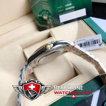 Rolex Datejust 41mm Ref m126333 Black Dial Two Tone Super Clone Watch (8)