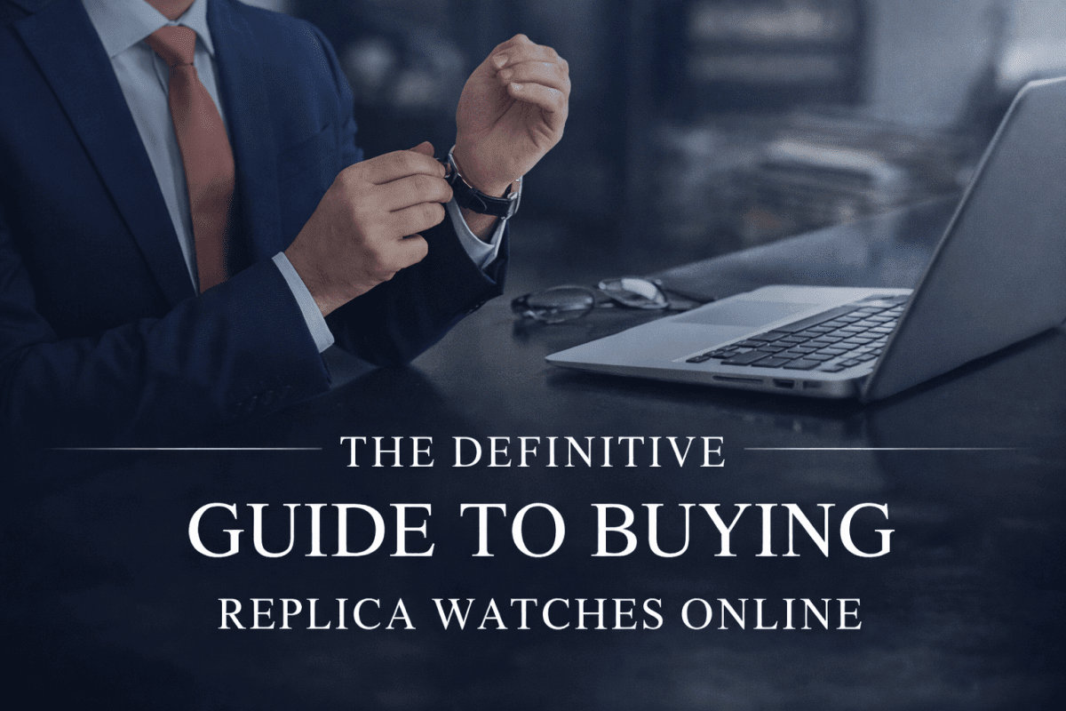 Business professional adjusting a luxury watch — Ultimate guide to buying super clone watches
