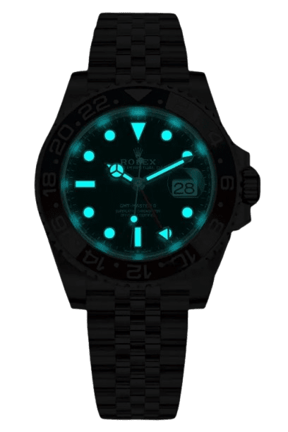 Rolex GMT MasterCard, Pepsi Ref M126710Blro-0001 Super Clone Swiss Replica Watches (Luminous Image)