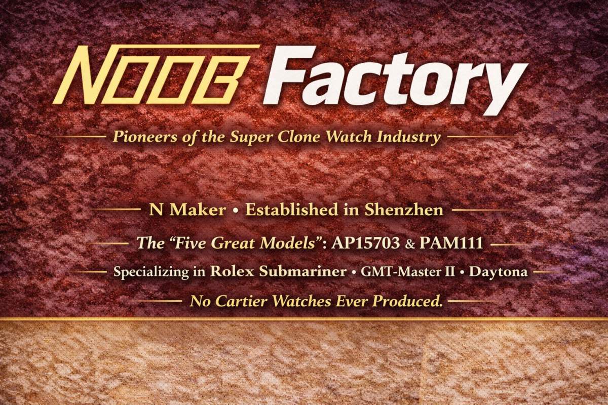 Revisión del reloj superclónico de Noob Factory con los principales modelos de réplica de Rolex, Panerai y Blancpain
