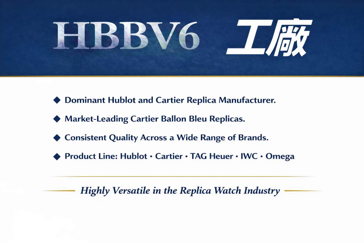V6 Factory super clon revisión de reloj se centró en Hublot, Cartier Ballon Bleu, y TAG Heuer modelos de réplica