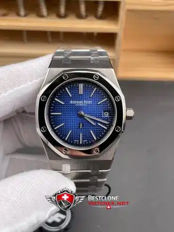 Reloj Audemars Piguet Royal Oak 15202IP.OO.1240IP.01 Super Clone - Esfera Azul 39mm Ultra Thin (1)