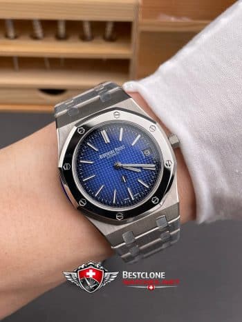 Audemars Piguet Royal Oak 15202IP.OO.1240IP.01 Super Clone Watch – Blue Dial 39mm Ultra Thin (9)