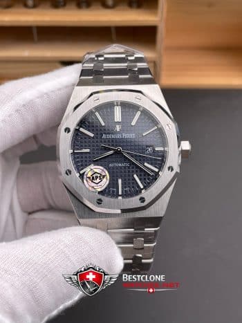 Audemars Piguet Royal Oak 15400ST.OO.1220ST.03 Super Clone Watch – Blue Dial Stainless Steel Bracelet (1)