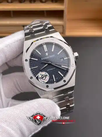 Audemars Piguet Royal Oak 15400ST.OO.1220ST.03 Super Clone Watch – Blue Dial Stainless Steel Bracelet (2)
