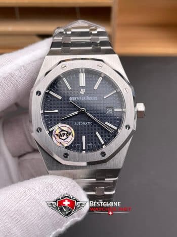 Audemars Piguet Royal Oak 15400ST.OO.1220ST.03 Super Clone Watch – Blue Dial Stainless Steel Bracelet (3)