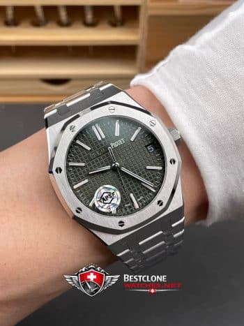 Audemars Piguet Royal Oak 15510ST.OO.1320ST.09 Super Clone Watch – Green Dial Stainless Steel (9)