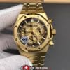 Audemars Piguet Royal Oak Chronograph 26240BA.OO.1320BA.02 Super Clone Watch – Gold Dial Full Gold Bracelet (1)