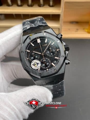 Audemars Piguet Royal Oak Chronograph 26240CE.OO.1225CE.02 Super Clone Watch – Black Ceramic Case & Bracelet (2)
