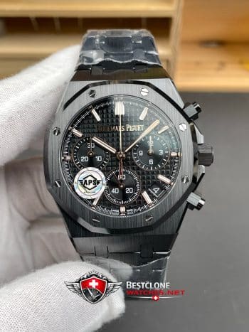 Audemars Piguet Royal Oak Chronograph 26240CE.OO.1225CE.02 Super Clone Watch – Black Ceramic Case & Bracelet (3)