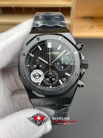 Audemars Piguet Royal Oak Cronógrafo 26240CE.OO.1225CE.02 Super Clone Watch - Caja y pulsera de cerámica negra (3)
