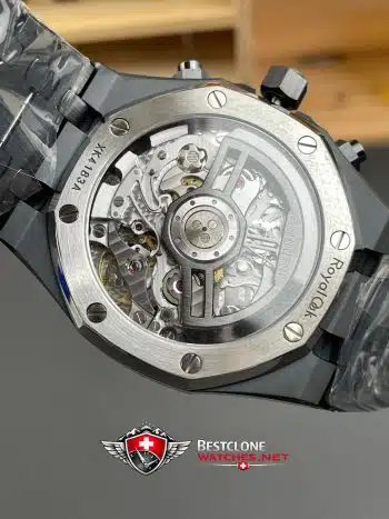 Audemars Piguet Royal Oak Chronograph 26240CE.OO.1225CE.02 Super Clone Watch – Black Ceramic Case & Bracelet (5)