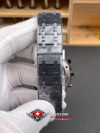 Audemars Piguet Royal Oak Chronograph 26240CE.OO.1225CE.02 Super Clone Watch – Black Ceramic Case & Bracelet (8)