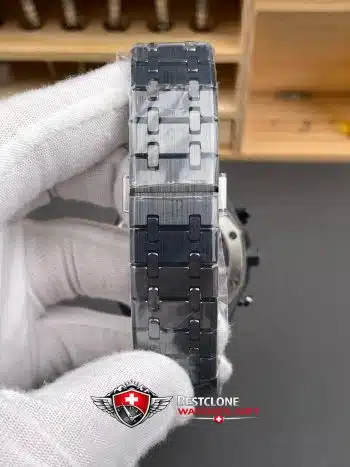 Audemars Piguet Royal Oak Chronograph 26240CE.OO.1225CE.02 Super Clone Watch – Black Ceramic Case & Bracelet (8)