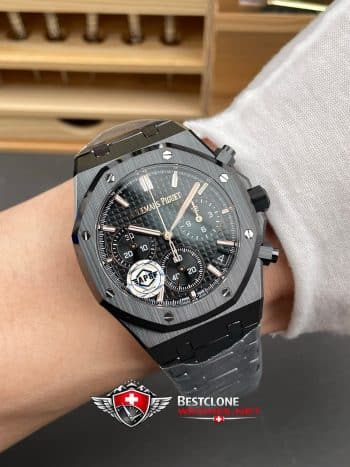 Audemars Piguet Royal Oak Chronograph 26240CE.OO.1225CE.02 Super Clone Watch – Black Ceramic Case & Bracelet (9)