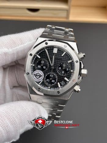 Audemars Piguet Royal Oak Chronograph 26240ST.OO.1320ST.06 Super Clone Watch – Black Dial Stainless Steel (1)