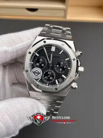 Audemars Piguet Royal Oak Cronógrafo 26240ST.OO.1320ST.06 Reloj Super Clon - Esfera Negra Acero Inoxidable (1)