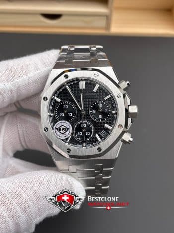 Audemars Piguet Royal Oak Chronograph 26240ST.OO.1320ST.06 Super Clone Watch – Black Dial Stainless Steel (2)