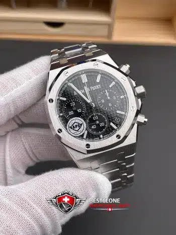 Audemars Piguet Royal Oak Chronograph 26240ST.OO.1320ST.06 Super Clone Watch – Black Dial Stainless Steel (3)
