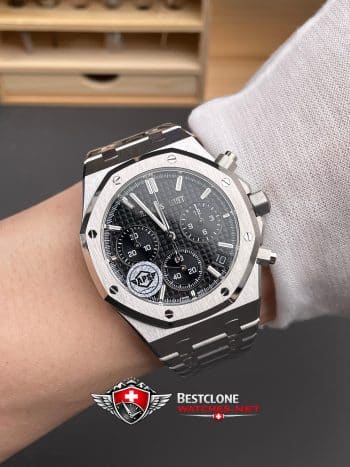 Audemars Piguet Royal Oak Chronograph 26240ST.OO.1320ST.06 Super Clone Watch – Black Dial Stainless Steel (4)